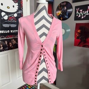 Baby pink cardigan